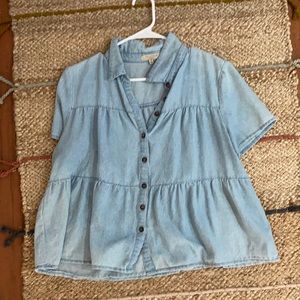 Denim blouse